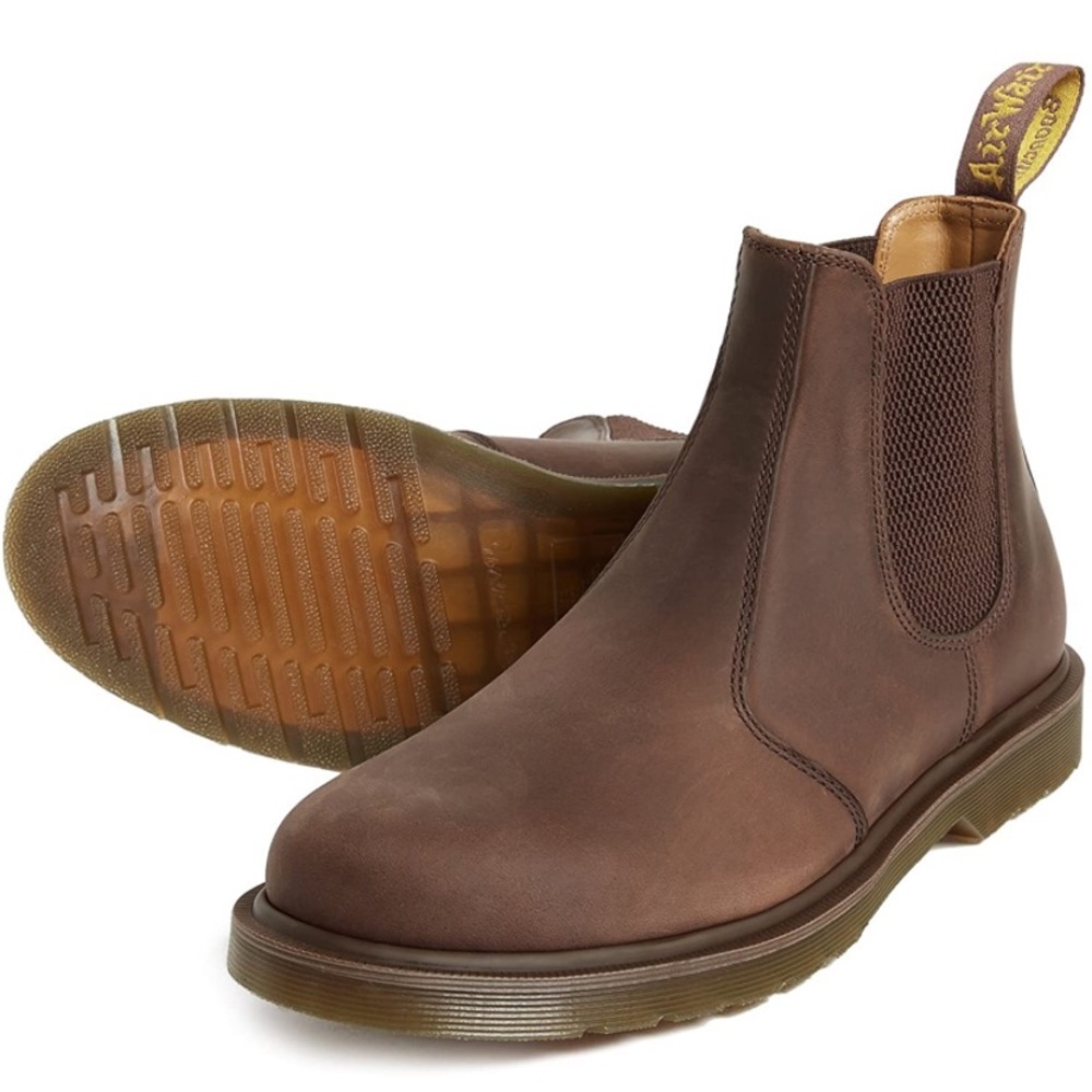 NEW IN BOX Brown Crazy Horse Leather Chelsea Doc Martens